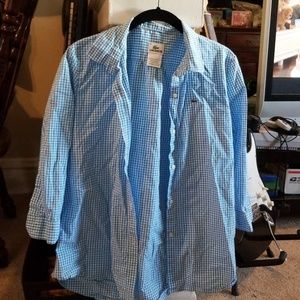 Blue gingham shirt